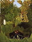 Henri Rousseau Paintings - Merry Jesters by Henri Rousseau